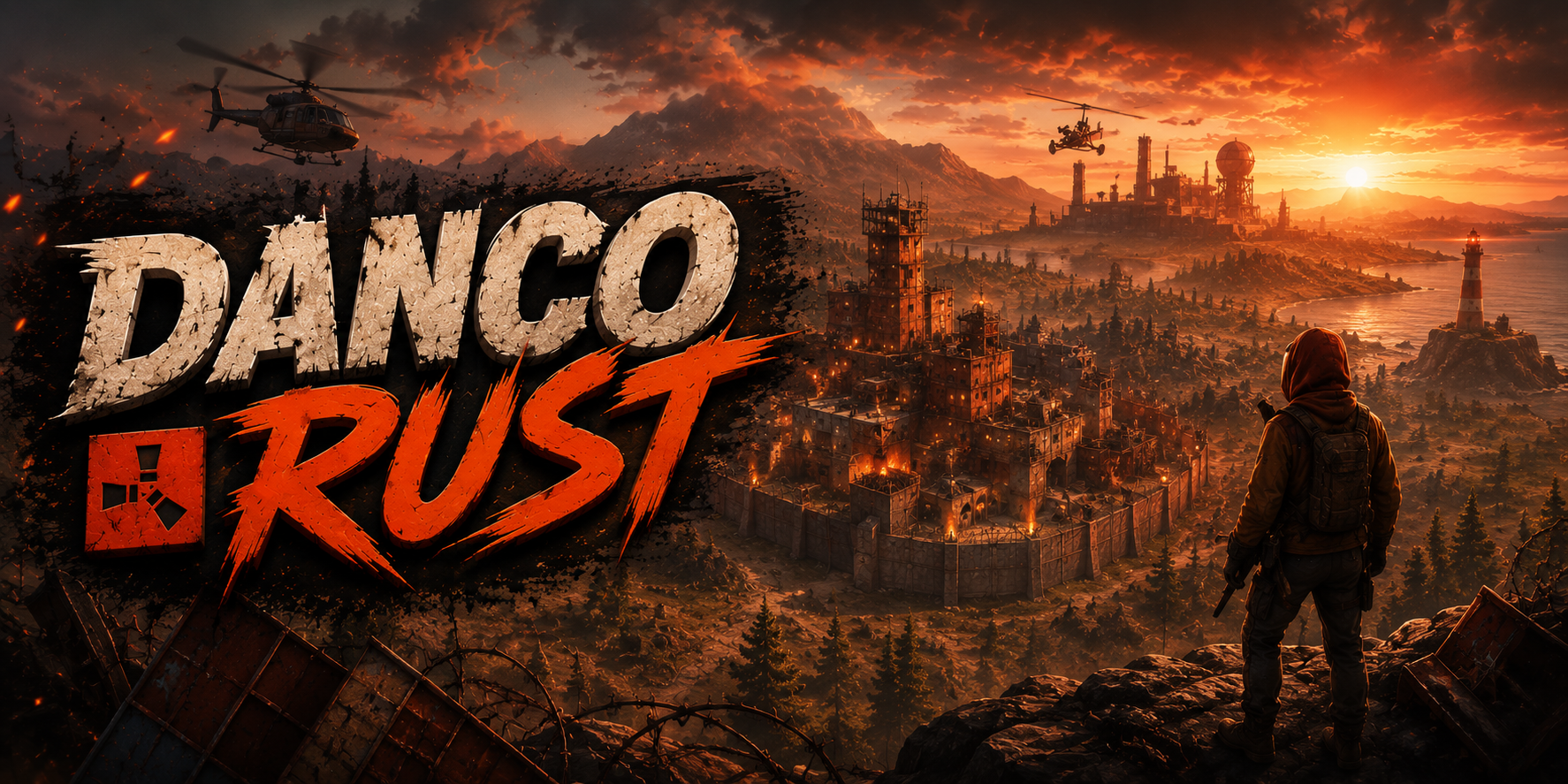 Баннер сервера [BR] DANCO RUST 2X SOLO/DUO | FULLWIPE 27/7 !